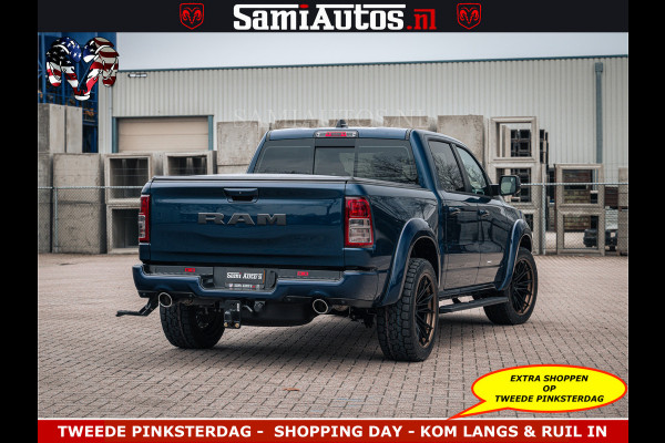 Dodge Ram SPORT | 5.7 V8 4x4 HEMI | PANORAMA DAK | GROOTSCHERM 12 INCH | LPG | Patriot Blue CREW CAB | DUBBELE CABINE | 5 PERSOONS | DC | VOORRAAD NR 2555 - 3325