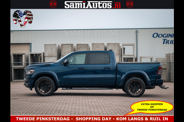 Dodge Ram SPORT | 5.7 V8 4x4 HEMI | PANORAMA DAK | GROOTSCHERM 12 INCH | LPG | Patriot Blue CREW CAB | DUBBELE CABINE | 5 PERSOONS | DC | VOORRAAD NR 2555 - 3325