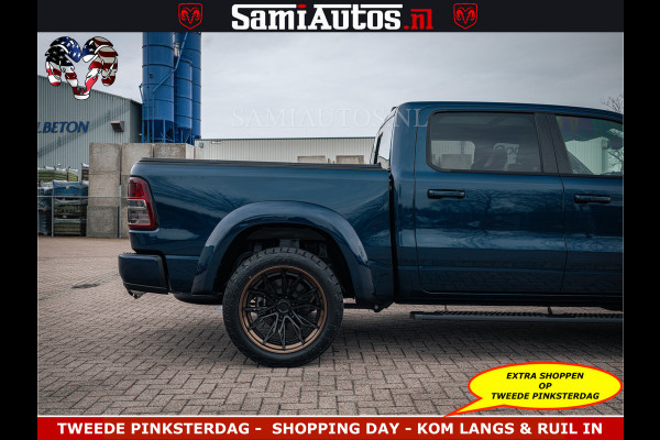 Dodge Ram SPORT | 5.7 V8 4x4 HEMI | PANORAMA DAK | GROOTSCHERM 12 INCH | LPG | Patriot Blue CREW CAB | DUBBELE CABINE | 5 PERSOONS | DC | VOORRAAD NR 2555 - 3325