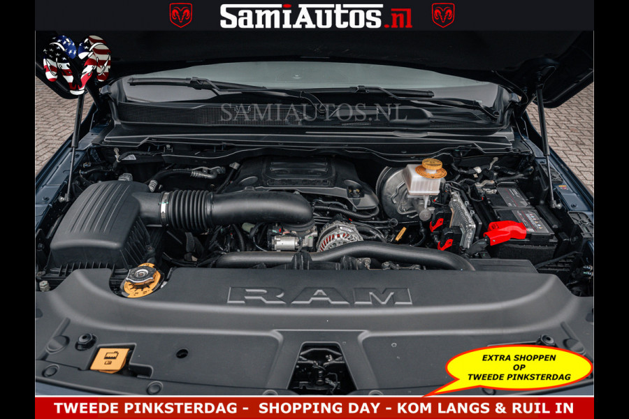 Dodge Ram SPORT | 5.7 V8 4x4 HEMI | PANORAMA DAK | GROOTSCHERM 12 INCH | LPG | Patriot Blue CREW CAB | DUBBELE CABINE | 5 PERSOONS | DC | VOORRAAD NR 2555 - 3325