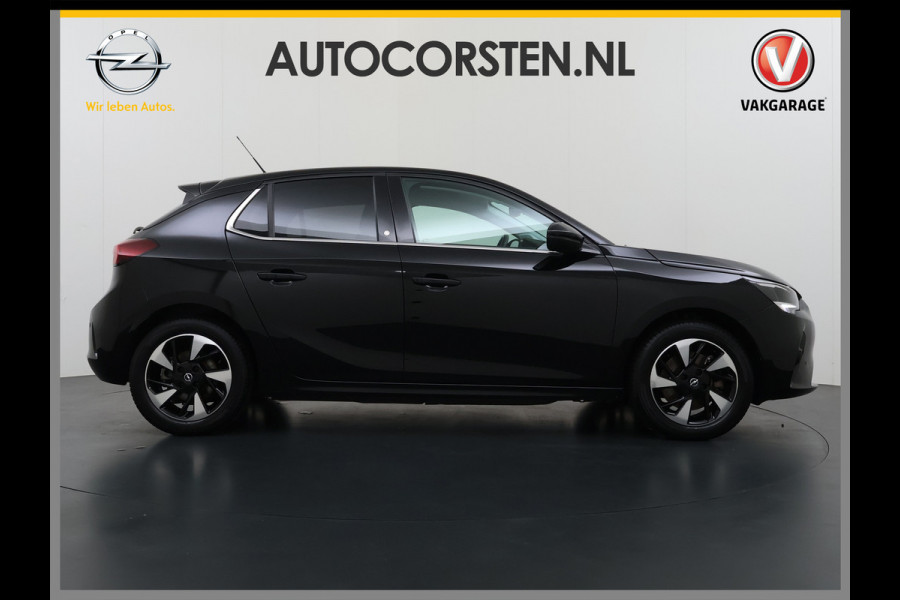 Opel CORSA-E Elegance 50 kWh SOH 93% Navi Ecc 360°Camera Apple Carplay Android Auto Cruise Control Pdc Dodehoek detectie Keyless Draadloze telefoonlader Privacy Glas Lmv Isofix Led Regen-Lichtsensor Lane Assist Origineel Nederlandse Auto Zeer compleet!