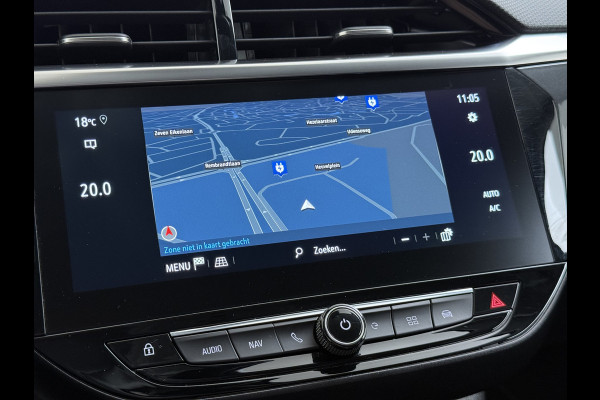Opel CORSA-E Elegance 50 kWh SOH 93% Navi Ecc 360°Camera Apple Carplay Android Auto Cruise Control Pdc Dodehoek detectie Keyless Draadloze telefoonlader Privacy Glas Lmv Isofix Led Regen-Lichtsensor Lane Assist Origineel Nederlandse Auto Zeer compleet!
