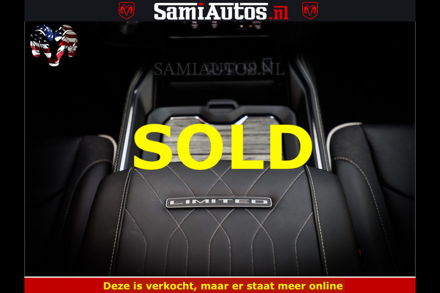 Dodge Ram Limited Night High Output 540HP 706Nm | Massage + Full Option | De Meest Luxe en Volle Pick-Up in zijn Klasse | Comfortabele Dubbele Cabine met Royale 5 Zitplaatsen | BPM vrij | Nu Leverbaar uit Voorraad | Voorraad Nr 2352 - 7649
