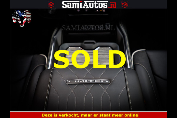 Dodge Ram Limited Night High Output 540HP 706Nm | Massage + Full Option | De Meest Luxe en Volle Pick-Up in zijn Klasse | Comfortabele Dubbele Cabine met Royale 5 Zitplaatsen | BPM vrij | Nu Leverbaar uit Voorraad | Voorraad Nr 2352 - 7649