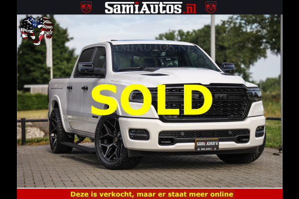 Dodge Ram Limited Night High Output 540HP 706Nm | Massage + Full Option | De Meest Luxe en Volle Pick-Up in zijn Klasse | Comfortabele Dubbele Cabine met Royale 5 Zitplaatsen | BPM vrij | Nu Leverbaar uit Voorraad | Voorraad Nr 2352 - 7649