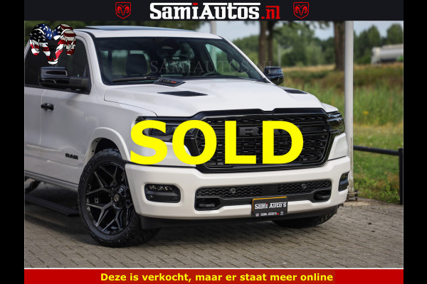 Dodge Ram Limited Night High Output 540HP 706Nm | Massage + Full Option | De Meest Luxe en Volle Pick-Up in zijn Klasse | Comfortabele Dubbele Cabine met Royale 5 Zitplaatsen | BPM vrij | Nu Leverbaar uit Voorraad | Voorraad Nr 2352 - 7649