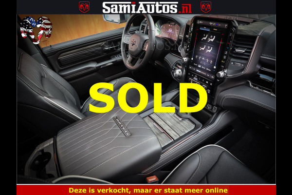Dodge Ram Limited Night High Output 540HP 706Nm | Massage + Full Option | De Meest Luxe en Volle Pick-Up in zijn Klasse | Comfortabele Dubbele Cabine met Royale 5 Zitplaatsen | BPM vrij | Nu Leverbaar uit Voorraad | Voorraad Nr 2352 - 7649