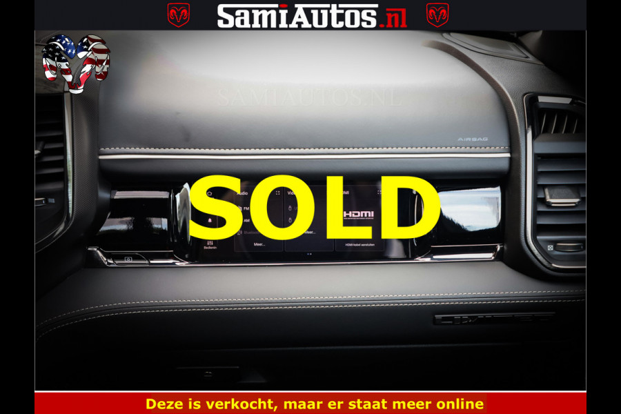 Dodge Ram Limited Night High Output 540HP 706Nm | Massage + Full Option | De Meest Luxe en Volle Pick-Up in zijn Klasse | Comfortabele Dubbele Cabine met Royale 5 Zitplaatsen | BPM vrij | Nu Leverbaar uit Voorraad | Voorraad Nr 2352 - 7649