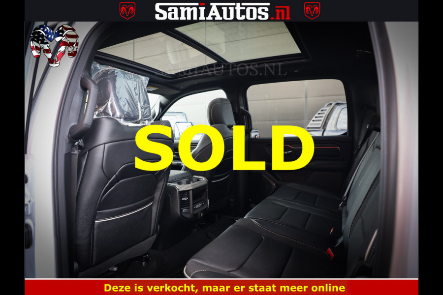 Dodge Ram Limited Night High Output 540HP 706Nm | Massage + Full Option | De Meest Luxe en Volle Pick-Up in zijn Klasse | Comfortabele Dubbele Cabine met Royale 5 Zitplaatsen | BPM vrij | Nu Leverbaar uit Voorraad | Voorraad Nr 2352 - 7649