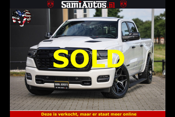 Dodge Ram Limited Night High Output 540HP 706Nm | Massage + Full Option | De Meest Luxe en Volle Pick-Up in zijn Klasse | Comfortabele Dubbele Cabine met Royale 5 Zitplaatsen | BPM vrij | Nu Leverbaar uit Voorraad | Voorraad Nr 2352 - 7649