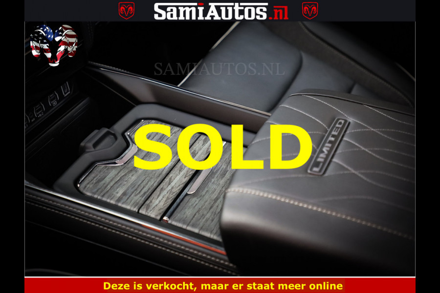 Dodge Ram Limited Night High Output 540HP 706Nm | Massage + Full Option | De Meest Luxe en Volle Pick-Up in zijn Klasse | Comfortabele Dubbele Cabine met Royale 5 Zitplaatsen | BPM vrij | Nu Leverbaar uit Voorraad | Voorraad Nr 2352 - 7649
