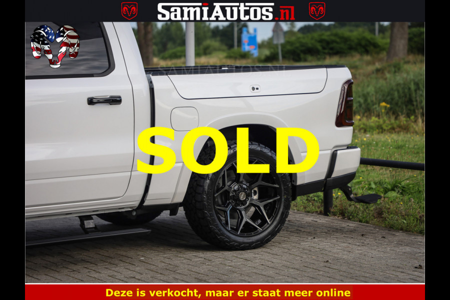 Dodge Ram Limited Night High Output 540HP 706Nm | Massage + Full Option | De Meest Luxe en Volle Pick-Up in zijn Klasse | Comfortabele Dubbele Cabine met Royale 5 Zitplaatsen | BPM vrij | Nu Leverbaar uit Voorraad | Voorraad Nr 2352 - 7649