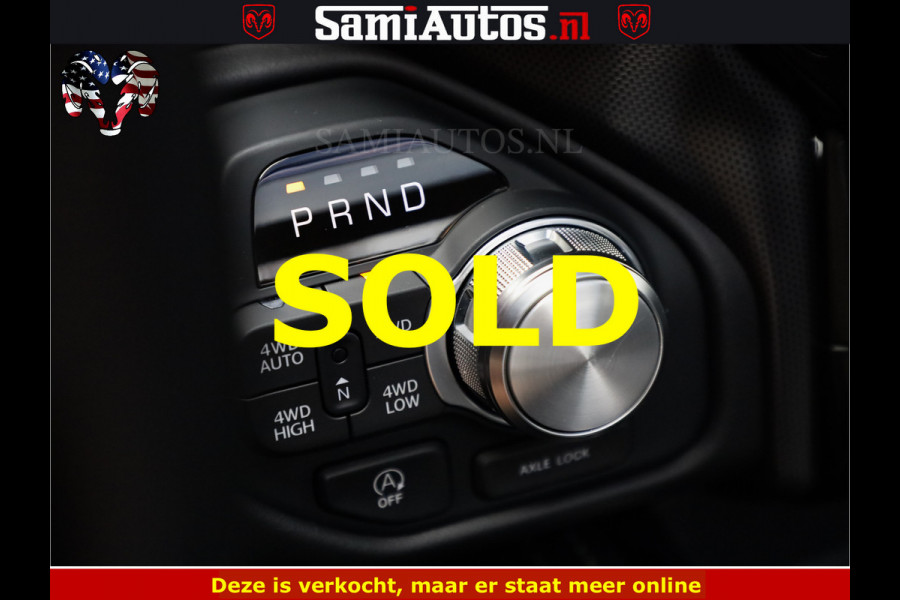 Dodge Ram Limited Night High Output 540HP 706Nm | Massage + Full Option | De Meest Luxe en Volle Pick-Up in zijn Klasse | Comfortabele Dubbele Cabine met Royale 5 Zitplaatsen | BPM vrij | Nu Leverbaar uit Voorraad | Voorraad Nr 2352 - 7649