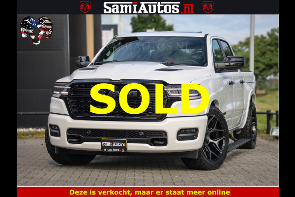 Dodge Ram Limited Night High Output 540HP 706Nm | Massage + Full Option | De Meest Luxe en Volle Pick-Up in zijn Klasse | Comfortabele Dubbele Cabine met Royale 5 Zitplaatsen | BPM vrij | Nu Leverbaar uit Voorraad | Voorraad Nr 2352 - 7649
