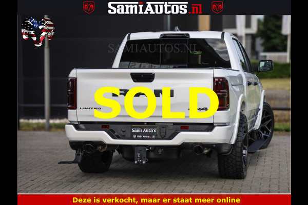 Dodge Ram Limited Night High Output 540HP 706Nm | Massage + Full Option | De Meest Luxe en Volle Pick-Up in zijn Klasse | Comfortabele Dubbele Cabine met Royale 5 Zitplaatsen | BPM vrij | Nu Leverbaar uit Voorraad | Voorraad Nr 2352 - 7649
