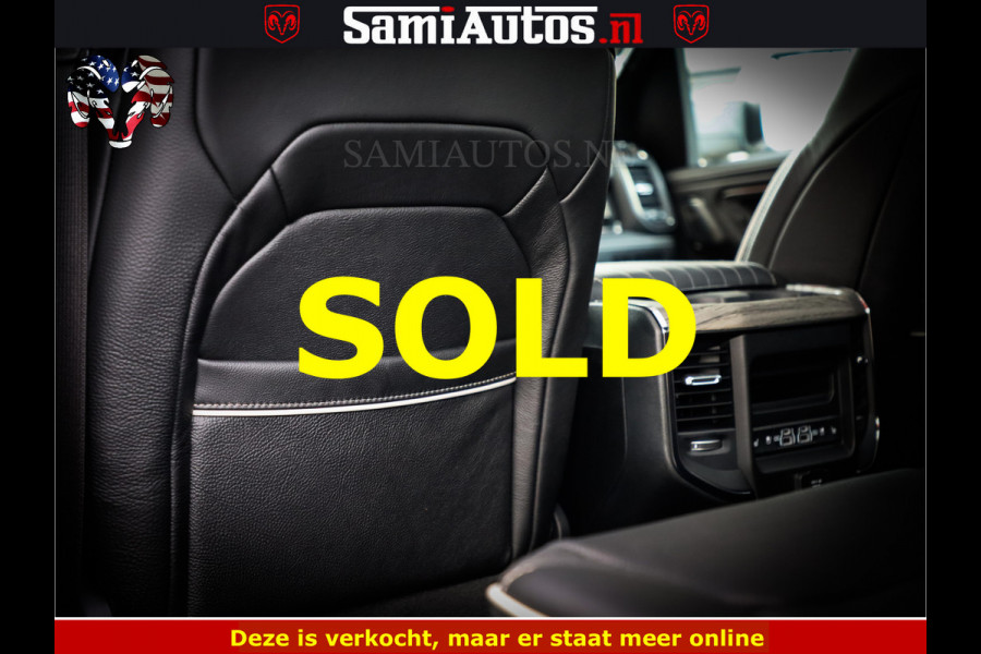 Dodge Ram Limited Night High Output 540HP 706Nm | Massage + Full Option | De Meest Luxe en Volle Pick-Up in zijn Klasse | Comfortabele Dubbele Cabine met Royale 5 Zitplaatsen | BPM vrij | Nu Leverbaar uit Voorraad | Voorraad Nr 2352 - 7649