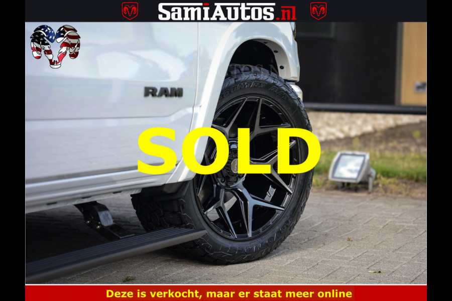 Dodge Ram Limited Night High Output 540HP 706Nm | Massage + Full Option | De Meest Luxe en Volle Pick-Up in zijn Klasse | Comfortabele Dubbele Cabine met Royale 5 Zitplaatsen | BPM vrij | Nu Leverbaar uit Voorraad | Voorraad Nr 2352 - 7649