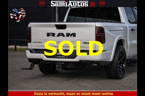 Dodge Ram Limited Night High Output 540HP 706Nm | Massage + Full Option | De Meest Luxe en Volle Pick-Up in zijn Klasse | Comfortabele Dubbele Cabine met Royale 5 Zitplaatsen | BPM vrij | Nu Leverbaar uit Voorraad | Voorraad Nr 2352 - 7649