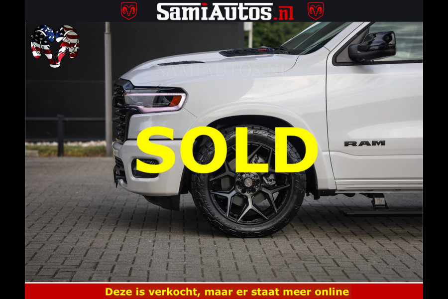 Dodge Ram Limited Night High Output 540HP 706Nm | Massage + Full Option | De Meest Luxe en Volle Pick-Up in zijn Klasse | Comfortabele Dubbele Cabine met Royale 5 Zitplaatsen | BPM vrij | Nu Leverbaar uit Voorraad | Voorraad Nr 2352 - 7649