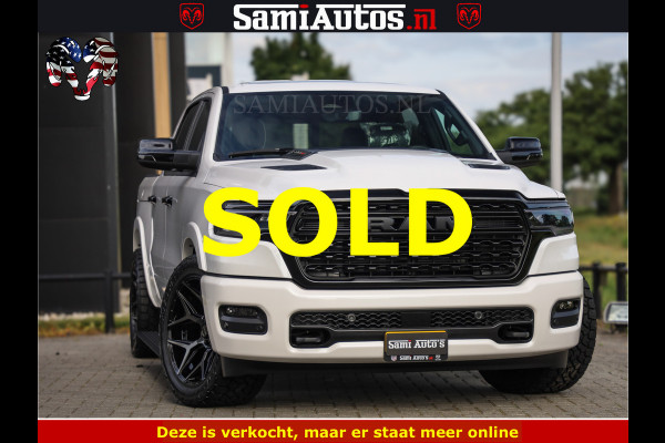 Dodge Ram Limited Night High Output 540HP 706Nm | Massage + Full Option | De Meest Luxe en Volle Pick-Up in zijn Klasse | Comfortabele Dubbele Cabine met Royale 5 Zitplaatsen | BPM vrij | Nu Leverbaar uit Voorraad | Voorraad Nr 2352 - 7649
