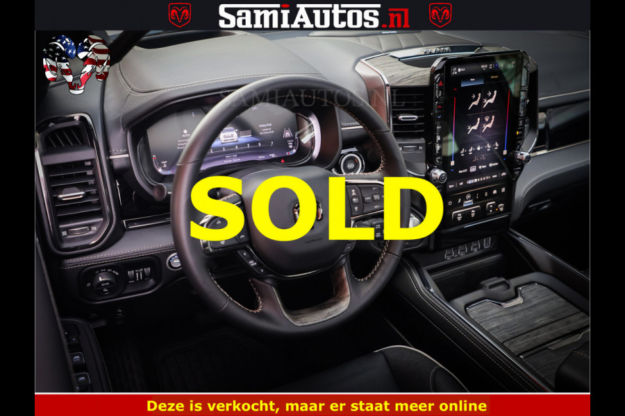 Dodge Ram Limited Night High Output 540HP 706Nm | Massage + Full Option | De Meest Luxe en Volle Pick-Up in zijn Klasse | Comfortabele Dubbele Cabine met Royale 5 Zitplaatsen | BPM vrij | Nu Leverbaar uit Voorraad | Voorraad Nr 2352 - 7649