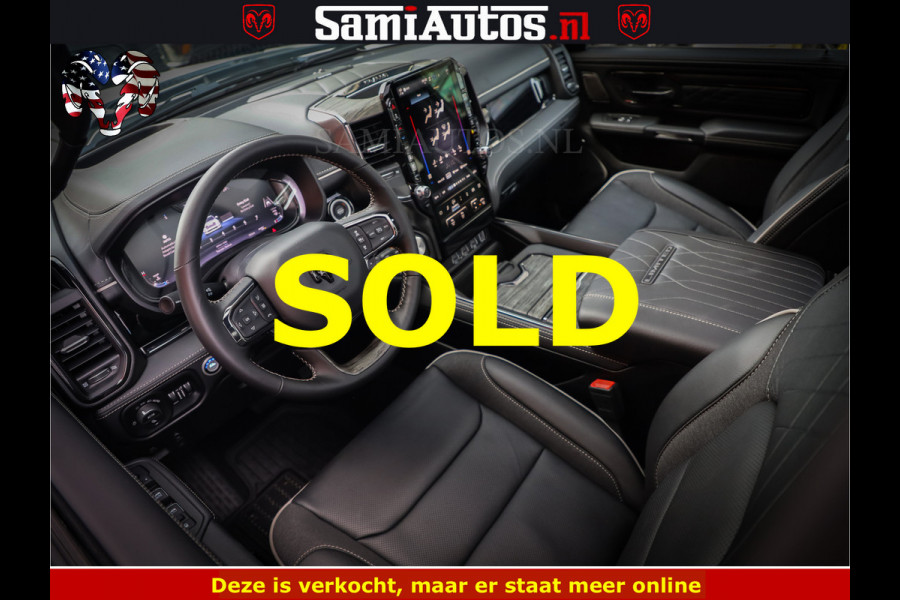 Dodge Ram Limited Night High Output 540HP 706Nm | Massage + Full Option | De Meest Luxe en Volle Pick-Up in zijn Klasse | Comfortabele Dubbele Cabine met Royale 5 Zitplaatsen | BPM vrij | Nu Leverbaar uit Voorraad | Voorraad Nr 2352 - 7649