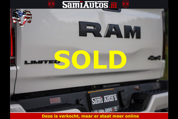 Dodge Ram Limited Night High Output 540HP 706Nm | Massage + Full Option | De Meest Luxe en Volle Pick-Up in zijn Klasse | Comfortabele Dubbele Cabine met Royale 5 Zitplaatsen | BPM vrij | Nu Leverbaar uit Voorraad | Voorraad Nr 2352 - 7649