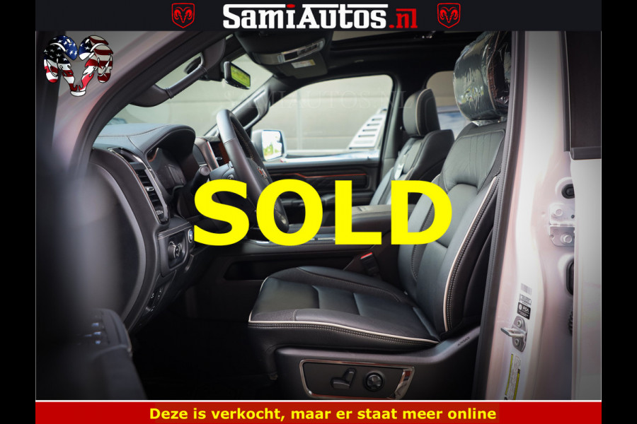 Dodge Ram Limited Night High Output 540HP 706Nm | Massage + Full Option | De Meest Luxe en Volle Pick-Up in zijn Klasse | Comfortabele Dubbele Cabine met Royale 5 Zitplaatsen | BPM vrij | Nu Leverbaar uit Voorraad | Voorraad Nr 2352 - 7649