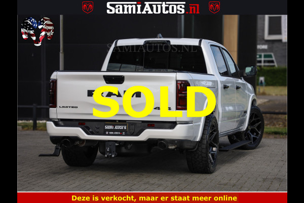 Dodge Ram Limited Night High Output 540HP 706Nm | Massage + Full Option | De Meest Luxe en Volle Pick-Up in zijn Klasse | Comfortabele Dubbele Cabine met Royale 5 Zitplaatsen | BPM vrij | Nu Leverbaar uit Voorraad | Voorraad Nr 2352 - 7649