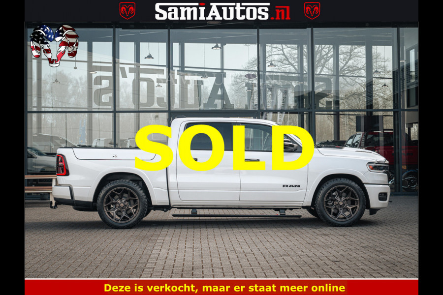 Dodge Ram LIMITED H.O 540PK 706Nm | Massage + Full Option | De Meest Luxe en Volle Pick-Up in zijn Klasse | Comfortabele Dubbele Cabine met Royale 5 Zitplaatsen | BPM vrij | Nu Leverbaar uit Voorraad | Voorraad Nr 2298 - 7479