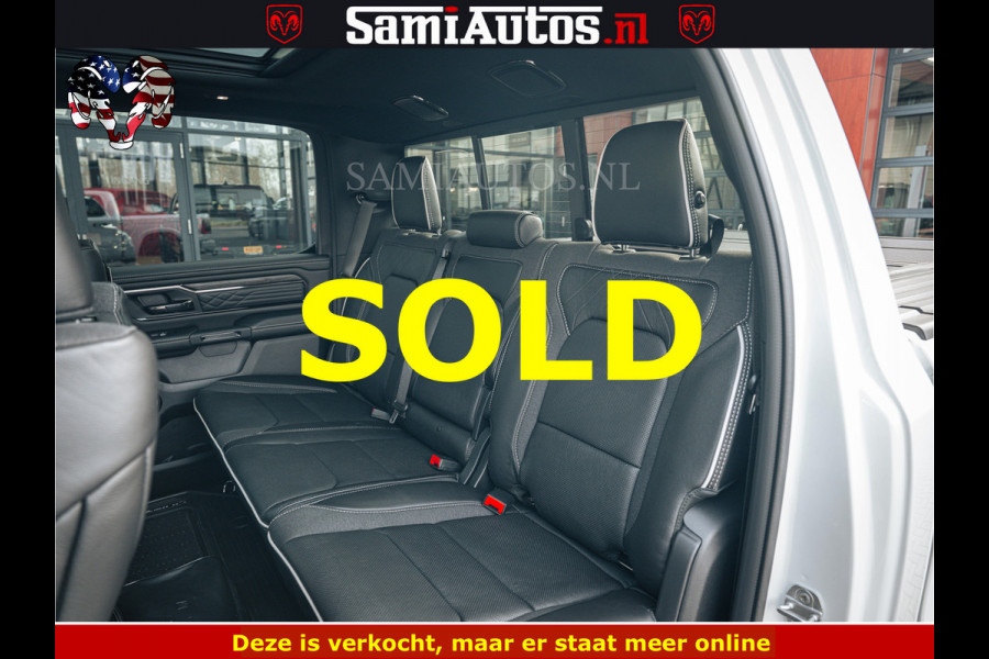 Dodge Ram LIMITED H.O 540PK 706Nm | Massage + Full Option | De Meest Luxe en Volle Pick-Up in zijn Klasse | Comfortabele Dubbele Cabine met Royale 5 Zitplaatsen | BPM vrij | Nu Leverbaar uit Voorraad | Voorraad Nr 2298 - 7479