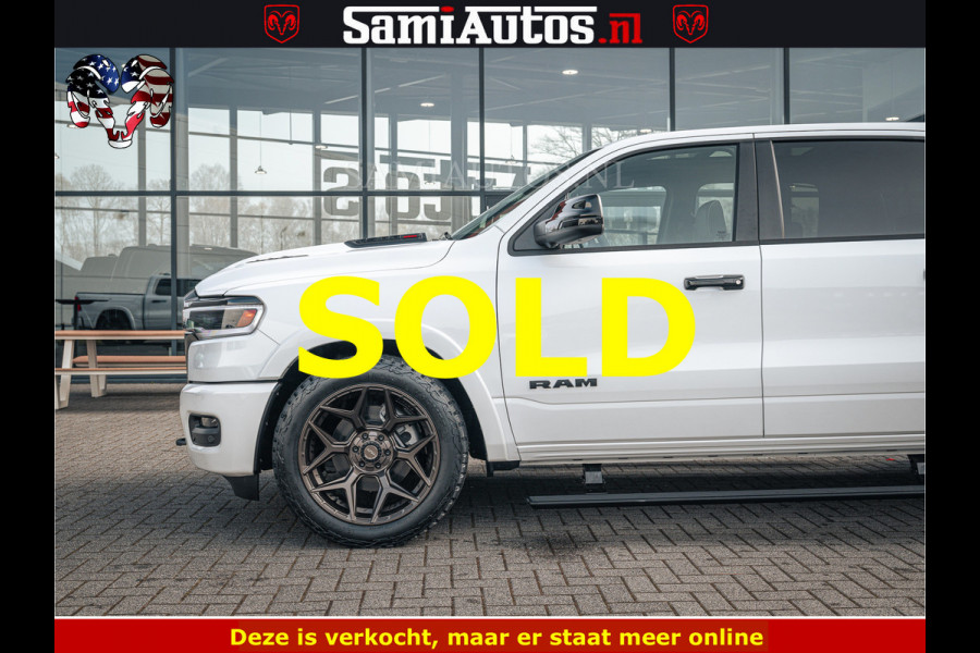 Dodge Ram LIMITED H.O 540PK 706Nm | Massage + Full Option | De Meest Luxe en Volle Pick-Up in zijn Klasse | Comfortabele Dubbele Cabine met Royale 5 Zitplaatsen | BPM vrij | Nu Leverbaar uit Voorraad | Voorraad Nr 2298 - 7479
