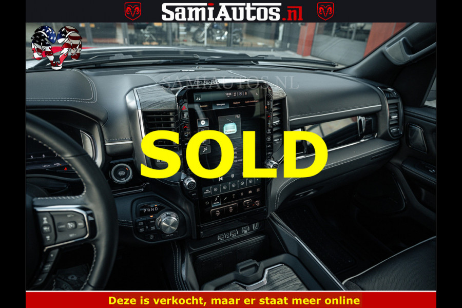 Dodge Ram LIMITED H.O 540PK 706Nm | Massage + Full Option | De Meest Luxe en Volle Pick-Up in zijn Klasse | Comfortabele Dubbele Cabine met Royale 5 Zitplaatsen | BPM vrij | Nu Leverbaar uit Voorraad | Voorraad Nr 2298 - 7479