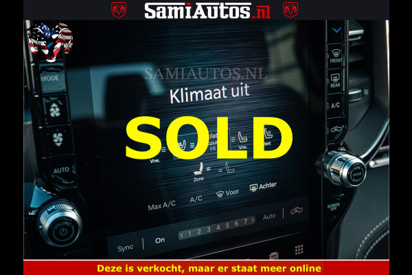 Dodge Ram LIMITED H.O 540PK 706Nm | Massage + Full Option | De Meest Luxe en Volle Pick-Up in zijn Klasse | Comfortabele Dubbele Cabine met Royale 5 Zitplaatsen | BPM vrij | Nu Leverbaar uit Voorraad | Voorraad Nr 2298 - 7479