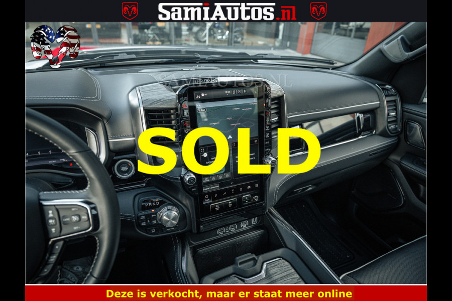 Dodge Ram LIMITED H.O 540PK 706Nm | Massage + Full Option | De Meest Luxe en Volle Pick-Up in zijn Klasse | Comfortabele Dubbele Cabine met Royale 5 Zitplaatsen | BPM vrij | Nu Leverbaar uit Voorraad | Voorraad Nr 2298 - 7479