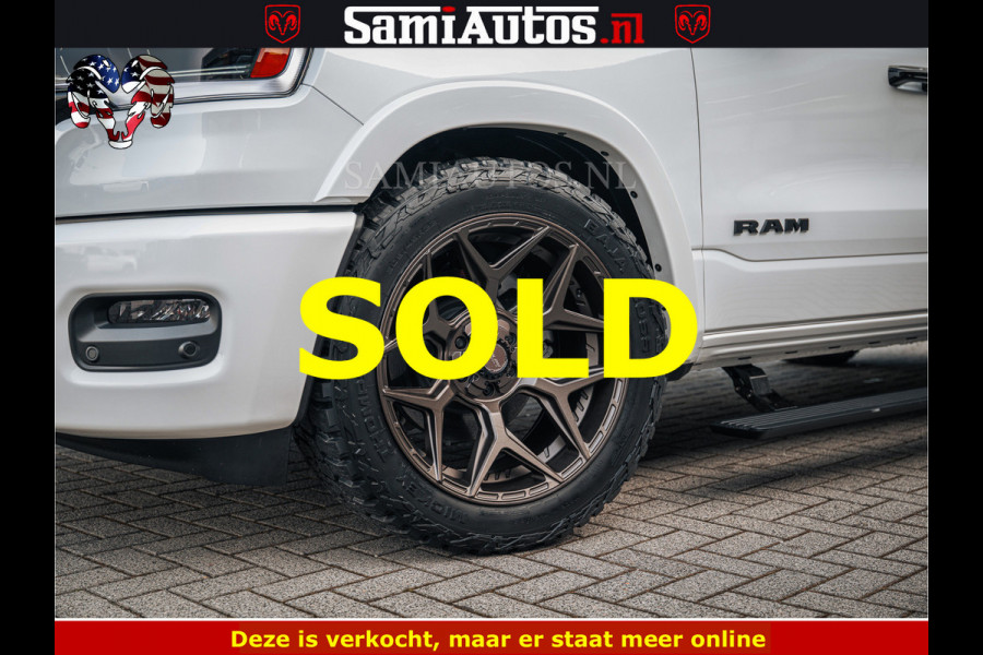 Dodge Ram LIMITED H.O 540PK 706Nm | Massage + Full Option | De Meest Luxe en Volle Pick-Up in zijn Klasse | Comfortabele Dubbele Cabine met Royale 5 Zitplaatsen | BPM vrij | Nu Leverbaar uit Voorraad | Voorraad Nr 2298 - 7479