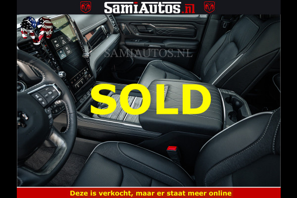 Dodge Ram LIMITED H.O 540PK 706Nm | Massage + Full Option | De Meest Luxe en Volle Pick-Up in zijn Klasse | Comfortabele Dubbele Cabine met Royale 5 Zitplaatsen | BPM vrij | Nu Leverbaar uit Voorraad | Voorraad Nr 2298 - 7479