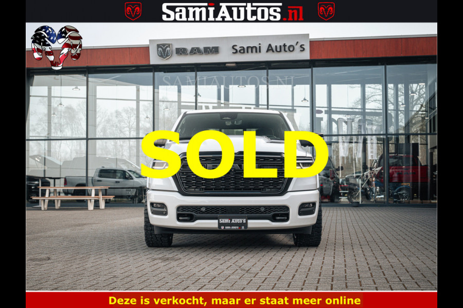 Dodge Ram LIMITED H.O 540PK 706Nm | Massage + Full Option | De Meest Luxe en Volle Pick-Up in zijn Klasse | Comfortabele Dubbele Cabine met Royale 5 Zitplaatsen | BPM vrij | Nu Leverbaar uit Voorraad | Voorraad Nr 2298 - 7479