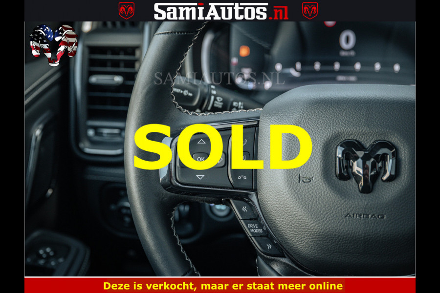 Dodge Ram LIMITED H.O 540PK 706Nm | Massage + Full Option | De Meest Luxe en Volle Pick-Up in zijn Klasse | Comfortabele Dubbele Cabine met Royale 5 Zitplaatsen | BPM vrij | Nu Leverbaar uit Voorraad | Voorraad Nr 2298 - 7479