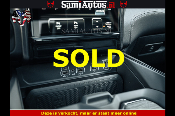 Dodge Ram LIMITED H.O 540PK 706Nm | Massage + Full Option | De Meest Luxe en Volle Pick-Up in zijn Klasse | Comfortabele Dubbele Cabine met Royale 5 Zitplaatsen | BPM vrij | Nu Leverbaar uit Voorraad | Voorraad Nr 2298 - 7479
