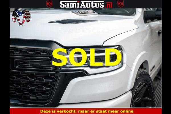 Dodge Ram LIMITED H.O 540PK 706Nm | Massage + Full Option | De Meest Luxe en Volle Pick-Up in zijn Klasse | Comfortabele Dubbele Cabine met Royale 5 Zitplaatsen | BPM vrij | Nu Leverbaar uit Voorraad | Voorraad Nr 2298 - 7479