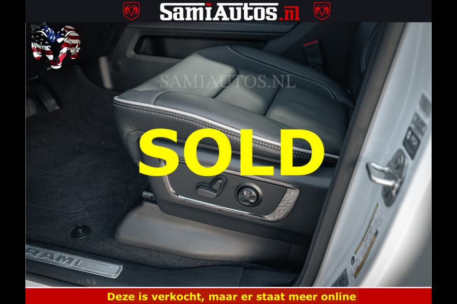 Dodge Ram LIMITED H.O 540PK 706Nm | Massage + Full Option | De Meest Luxe en Volle Pick-Up in zijn Klasse | Comfortabele Dubbele Cabine met Royale 5 Zitplaatsen | BPM vrij | Nu Leverbaar uit Voorraad | Voorraad Nr 2298 - 7479