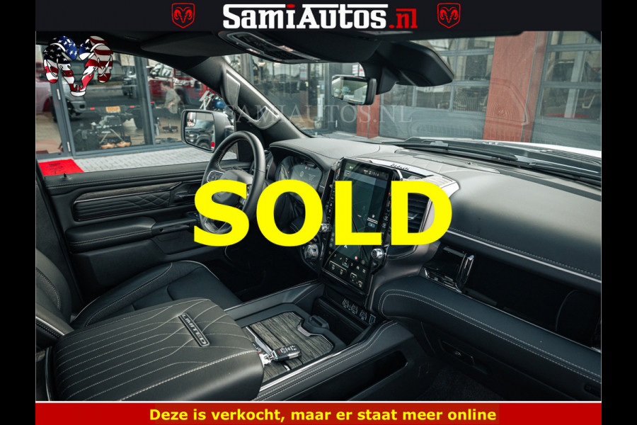 Dodge Ram LIMITED H.O 540PK 706Nm | Massage + Full Option | De Meest Luxe en Volle Pick-Up in zijn Klasse | Comfortabele Dubbele Cabine met Royale 5 Zitplaatsen | BPM vrij | Nu Leverbaar uit Voorraad | Voorraad Nr 2298 - 7479