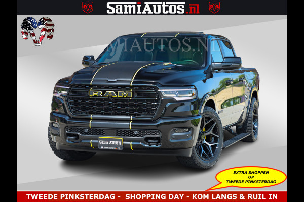 Dodge Ram Limited Night Sport High Output 540HP 706Nm | Massage + Full Option | De Meest Luxe en Volle Pick-Up in zijn Klasse | Comfortabele Dubbele Cabine met Royale 5 Zitplaatsen | BPM vrij | Nu Leverbaar uit Voorraad | Voorraad Nr 2356 - 0990