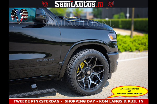 Dodge Ram Limited Night Sport High Output 540HP 706Nm | Massage + Full Option | De Meest Luxe en Volle Pick-Up in zijn Klasse | Comfortabele Dubbele Cabine met Royale 5 Zitplaatsen | BPM vrij | Nu Leverbaar uit Voorraad | Voorraad Nr 2356 - 0990