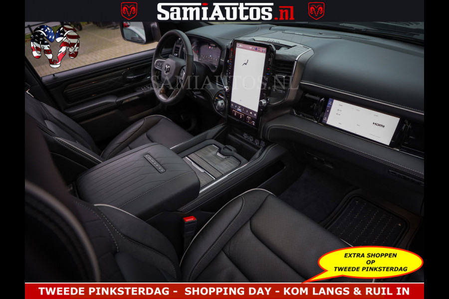 Dodge Ram Limited Night Sport High Output 540HP 706Nm | Massage + Full Option | De Meest Luxe en Volle Pick-Up in zijn Klasse | Comfortabele Dubbele Cabine met Royale 5 Zitplaatsen | BPM vrij | Nu Leverbaar uit Voorraad | Voorraad Nr 2356 - 0990