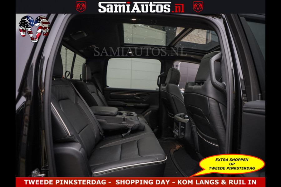 Dodge Ram Limited Night Sport High Output 540HP 706Nm | Massage + Full Option | De Meest Luxe en Volle Pick-Up in zijn Klasse | Comfortabele Dubbele Cabine met Royale 5 Zitplaatsen | BPM vrij | Nu Leverbaar uit Voorraad | Voorraad Nr 2356 - 0990