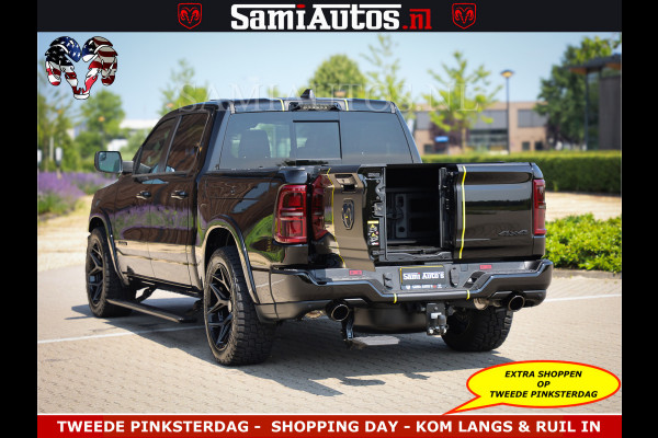 Dodge Ram Limited Night Sport High Output 540HP 706Nm | Massage + Full Option | De Meest Luxe en Volle Pick-Up in zijn Klasse | Comfortabele Dubbele Cabine met Royale 5 Zitplaatsen | BPM vrij | Nu Leverbaar uit Voorraad | Voorraad Nr 2356 - 0990