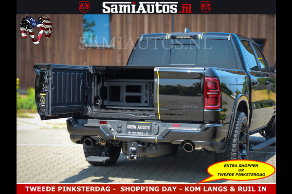 Dodge Ram Limited Night Sport High Output 540HP 706Nm | Massage + Full Option | De Meest Luxe en Volle Pick-Up in zijn Klasse | Comfortabele Dubbele Cabine met Royale 5 Zitplaatsen | BPM vrij | Nu Leverbaar uit Voorraad | Voorraad Nr 2356 - 0990