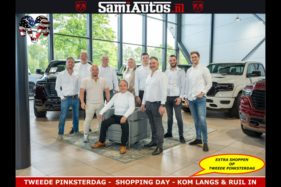 Dodge Ram Limited Night Sport High Output 540HP 706Nm | Massage + Full Option | De Meest Luxe en Volle Pick-Up in zijn Klasse | Comfortabele Dubbele Cabine met Royale 5 Zitplaatsen | BPM vrij | Nu Leverbaar uit Voorraad | Voorraad Nr 2356 - 0990
